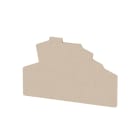 WEIDMULLER - Pareti di separazione (Morsetto), Beige scuro, Posizione verticale: 72 mm, Larghezza: 2 mm, V-0, Wemid