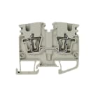 WEIDMULLER - Morsettiera passante, Molla autobloccante, Beige scuro, 2.5 mm², 24 A, 800 V, Numero di collegamenti: 2