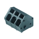 WEIDMULLER - Morsetto per circuito stampato, 320 V, 24 A, Passo in mm: 5.00, 2.5 mm², Numero di poli: 3, Molla autobloccante, Collegamento a saldare THT, 135°, Box
