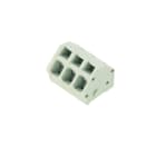 WEIDMULLER - Morsetto per circuito stampato, 320 V, 24 A, Passo in mm: 5.00, 2.5 mm², Numero di poli: 3, Molla autobloccante, Collegamento a saldare THT, 135°, Box