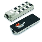 WEIDMULLER - Ripartitore passivo sensore-attuatore (senza cavo), Passaggio parete posteriore, Giunto a nastro, 10 poli, M12, 30 V, Codificato A, LED: Sì, LED senso