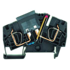 WEIDMULLER - Morsetto componibile portafusibile, Molla autobloccante, nero, 6 mm², 30 A, 36 V, Numero di collegamenti: 2, Numero di piani: 1, TS 35