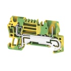 WEIDMULLER - Morsetto innestabile, Molla autobloccante, Verde/giallo, 2.5 mm², 0 A, Numero di collegamenti: 2, Numero di piani: 1, TS 35