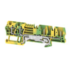 WEIDMULLER - Morsetto innestabile, Molla autobloccante, Verde/giallo, 2.5 mm², 0 A, Numero di collegamenti: 4, Numero di piani: 1, TS 35