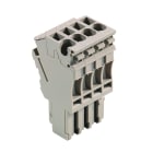 WEIDMULLER - Connettore (Morsetto), Collegamento ad innesto, 2.5 mm², 24 A, 500 V, Numero di collegamenti: 4, Numero di poli: 4, Larghezza: 20.4 mm