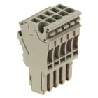 WEIDMULLER - Connettore (Morsetto), Collegamento ad innesto, 2.5 mm², 24 A, 500 V, Numero di collegamenti: 5, Numero di poli: 5, Larghezza: 25 mm