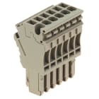 WEIDMULLER - Connettore (Morsetto), Collegamento ad innesto, 2.5 mm², 24 A, 500 V, Numero di collegamenti: 6, Numero di poli: 6, Larghezza: 30.6 mm