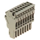WEIDMULLER - Connettore (Morsetto), Collegamento ad innesto, 2.5 mm², 24 A, 500 V, Numero di collegamenti: 8, Numero di poli: 8, Larghezza: 40.8 mm