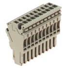 WEIDMULLER - Connettore (Morsetto), Collegamento ad innesto, 2.5 mm², 24 A, 500 V, Numero di collegamenti: 10, Numero di poli: 10, Larghezza: 51 mm