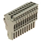 WEIDMULLER - Connettore (Morsetto), Collegamento ad innesto, 2.5 mm², 24 A, 500 V, Numero di collegamenti: 11, Numero di poli: 11, Larghezza: 56.1 mm