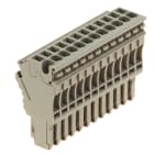 WEIDMULLER - Connettore (Morsetto), Collegamento ad innesto, 2.5 mm², 24 A, 500 V, Numero di collegamenti: 12, Numero di poli: 12, Larghezza: 60 mm
