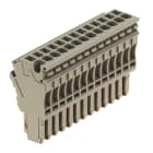 WEIDMULLER - Connettore (Morsetto), Collegamento ad innesto, 2.5 mm², 24 A, 500 V, Numero di collegamenti: 13, Numero di poli: 13, Larghezza: 66.3 mm