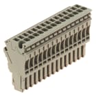 WEIDMULLER - Connettore (Morsetto), Molla autobloccante, 2.5 mm², 24 A, 1000 V, Numero di collegamenti: 15, Numero di poli: 15, Larghezza: 12.1 mm