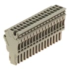 WEIDMULLER - Connettore (Morsetto), Molla autobloccante, 2.5 mm², 24 A, 1000 V, Numero di collegamenti: 16, Numero di poli: 16, Larghezza: 81.6 mm
