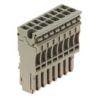 WEIDMULLER - Connettore (Morsetto), Collegamento ad innesto, 2.5 mm², 24 A, 500 V, Numero di collegamenti: 8, Numero di poli: 8, Larghezza: 40.8 mm