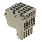 WEIDMULLER - Connettore (Morsetto), Collegamento ad innesto, 2.5 mm², 24 A, 500 V, Numero di collegamenti: 10, Numero di poli: 5, Larghezza: 25 mm