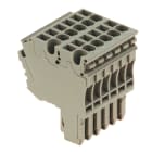 WEIDMULLER - Connettore (Morsetto), Collegamento ad innesto, 2.5 mm², 24 A, 500 V, Numero di collegamenti: 12, Numero di poli: 6, Larghezza: 30.6 mm