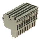 WEIDMULLER - Connettore (Morsetto), Collegamento ad innesto, 2.5 mm², 24 A, 500 V, Numero di collegamenti: 24, Numero di poli: 12, Larghezza: 60 mm