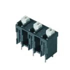 WEIDMULLER - Morsetto per circuito stampato, 630 V, 17.5 A, Passo in mm: 7.62, 1.5 mm², Numero di poli: 3, PUSH IN con attuatore, Collegamento a saldare THT/THR, 1