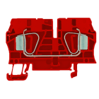 WEIDMULLER - Morsettiera passante, Molla autobloccante, rosso, 6 mm², 41 A, 800 V, Numero di collegamenti: 2