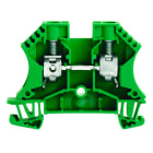 WEIDMULLER - Morsettiera passante, Collegamento a vite, verde, 10 mm², 57 A, 1000 V, Numero di collegamenti: 2