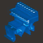 WEIDMULLER - Connettore PCB (collegamento del conduttore), 320 V, 21.5 A, Passo in mm: 5.08, 3.31 mm², Numero di poli: 8, Collegamento a vite, Box
