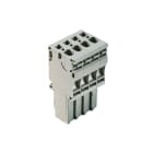 WEIDMULLER - Connettore (Morsetto), Molla autobloccante, 4 mm², 32 A, 800 V, Numero di collegamenti: 4, Numero di poli: 4, Larghezza: 26 mm