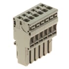 WEIDMULLER - Connettore (Morsetto), Molla autobloccante, 4 mm², 32 A, 800 V, Numero di collegamenti: 6, Numero di poli: 6, Larghezza: 39 mm