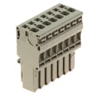 WEIDMULLER - Connettore (Morsetto), Molla autobloccante, 4 mm², 32 A, 800 V, Numero di collegamenti: 7, Numero di poli: 7, Larghezza: 45.5 mm