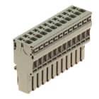 WEIDMULLER - Connettore (Morsetto), Molla autobloccante, 4 mm², 32 A, 800 V, Numero di collegamenti: 12, Numero di poli: 12, Larghezza: 78 mm