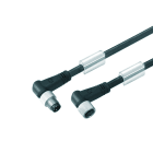 WEIDMULLER - Cavi sensore-attuatore, M8 / M8, Numero di poli: 3, 0.5 m, perno, 90° - presa 90°, LED: No, Schermato: No