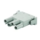 WEIDMULLER - Inserto di contatto (Connettori a innesto industriali), Femmina, 630 V, 25 A, Numero di poli: 4, Collegamento a crimpare