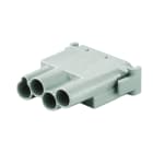 WEIDMULLER - Inserto di contatto (Connettori a innesto industriali), Maschio, 630 V, 25 A, Numero di poli: 4, Collegamento a crimpare