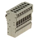 WEIDMULLER - Connettore (Morsetto), Collegamento ad innesto, 2.5 mm², 24 A, 500 V, Numero di collegamenti: 7, Numero di poli: 7, Larghezza: 38.2 mm