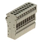 WEIDMULLER - Connettore (Morsetto), Collegamento ad innesto, 2.5 mm², 24 A, 500 V, Numero di collegamenti: 9, Numero di poli: 9, Larghezza: 48.4 mm