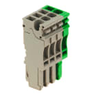 WEIDMULLER - Connettore (Morsetto), Collegamento ad innesto, 2.5 mm², 24 A, 500 V, Numero di collegamenti: 4, Numero di poli: 4, Larghezza: 20.4 mm