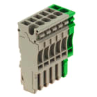 WEIDMULLER - Connettore (Morsetto), Collegamento ad innesto, 2.5 mm², 24 A, 500 V, Numero di collegamenti: 6, Numero di poli: 6, Larghezza: 30.6 mm