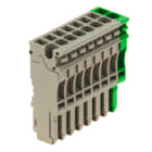 WEIDMULLER - Connettore (Morsetto), Collegamento ad innesto, 2.5 mm², 24 A, 500 V, Numero di collegamenti: 8, Numero di poli: 8, Larghezza: 40.8 mm