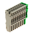 WEIDMULLER - Connettore (Morsetto), Collegamento ad innesto, 2.5 mm², 24 A, 500 V, Numero di collegamenti: 9, Numero di poli: 9, Larghezza: 45.9 mm