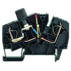 WEIDMULLER - Morsetto componibile portafusibile, Molla autobloccante, nero, 2.5 mm², 10 A, 150 V, Numero di collegamenti: 2, Numero di piani: 1, TS 35