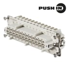 WEIDMULLER - Inserto di contatto (Connettori a innesto industriali), Femmina, 500 V, 16 A, Numero di poli: 24, PUSH IN, Dimensioni di installazione: 8