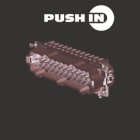 WEIDMULLER - Inserto di contatto (Connettori a innesto industriali), Maschio, 500 V, 16 A, Numero di poli: 24, PUSH IN, Dimensioni di installazione: 8
