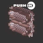 WEIDMULLER - Inserto di contatto (Connettori a innesto industriali), Maschio, 500 V, 16 A, Numero di poli: 16, PUSH IN, Dimensioni di installazione: 6