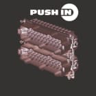 WEIDMULLER - Inserto di contatto (Connettori a innesto industriali), Maschio, 500 V, 16 A, Numero di poli: 24, PUSH IN, Dimensioni di installazione: 8