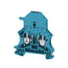 WEIDMULLER - Morsetto componibile portafusibile, Collegamento a vite, blu, 6 mm², 6.3 A, 36 V, Numero di collegamenti: 2, Numero di piani: 1, TS 35