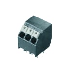 WEIDMULLER - Morsetto per circuito stampato, 160 V, 17.5 A, Passo in mm: 3.81, 1.5 mm², Numero di poli: 3, PUSH IN con attuatore, Collegamento a saldare THT/THR, 1