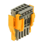 WEIDMULLER - Connettore (Morsetto), Collegamento ad innesto, 2.5 mm², 24 A, 500 V, Numero di collegamenti: 5, Numero di poli: 5, Larghezza: 25.5 mm