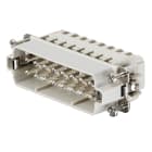 WEIDMULLER - Inserto di contatto (Connettori a innesto industriali), Maschio, 250 V, 16 A, Numero di poli: 16, Molla autobloccante, Dimensioni di installazione: 5