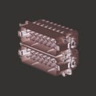 WEIDMULLER - Inserto di contatto (Connettori a innesto industriali), Maschio, 250 V, 16 A, Numero di poli: 16, Molla autobloccante, Dimensioni di installazione: 5