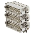 WEIDMULLER - Inserto di contatto (Connettori a innesto industriali), Maschio, 250 V, 16 A, Numero di poli: 16, Molla autobloccante, Dimensioni di installazione: 5